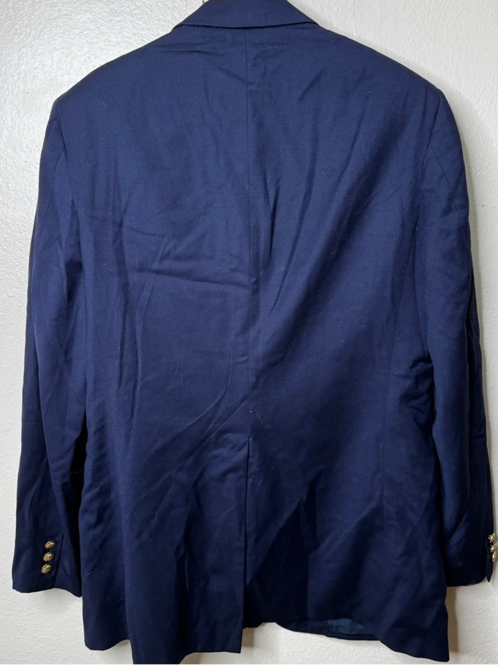 Polo Ralph Lauren Blazer Men’s Medium Navy Blue Gold Button Classic Sports Coat